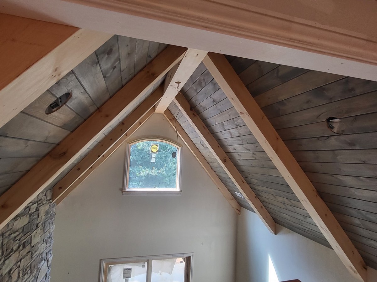Rustic Ceiling Installation